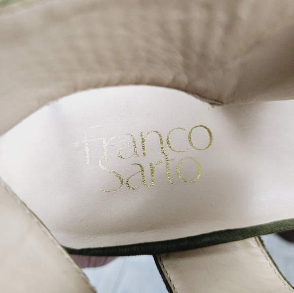 FRANCO SARTO | Gem suede leather strappy open toe lace-up heeled sandals - Picture 9 of 10